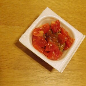 納豆の食べ方-梅トマト♪